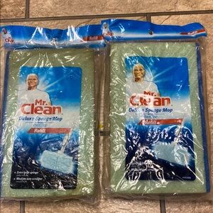 Mr. Clean Sponge Mop Refill with Scrubber Bundle